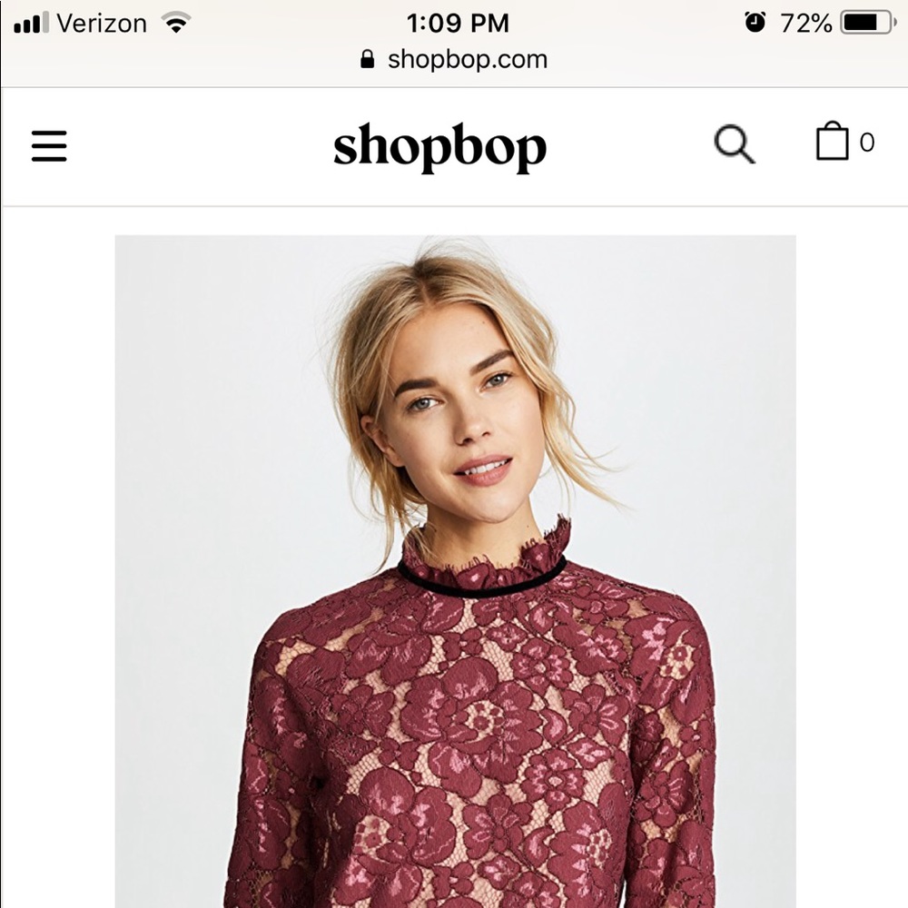 Wayf sukie raglan lace top